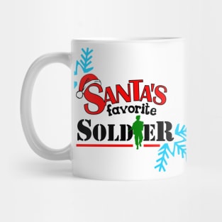 santa favorite soldier Mug